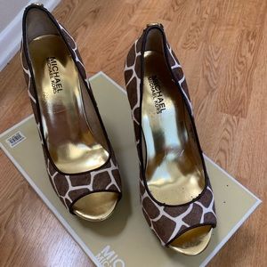 MICHAEL Michael Kors Giraffe Print Heels